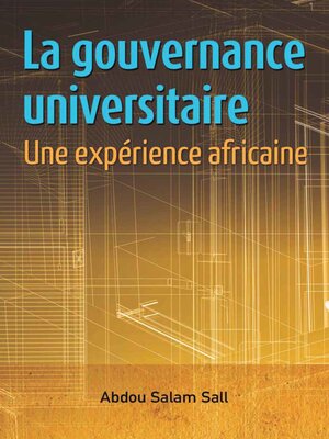 cover image of La gouvernance universitaire